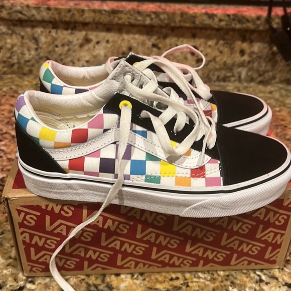 Vans old Skool rainbow checkered sneakers - Picture 2 of 4